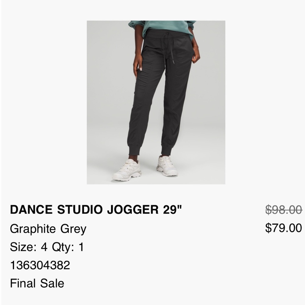 Lululemon Dance Studio Jogger 29”
